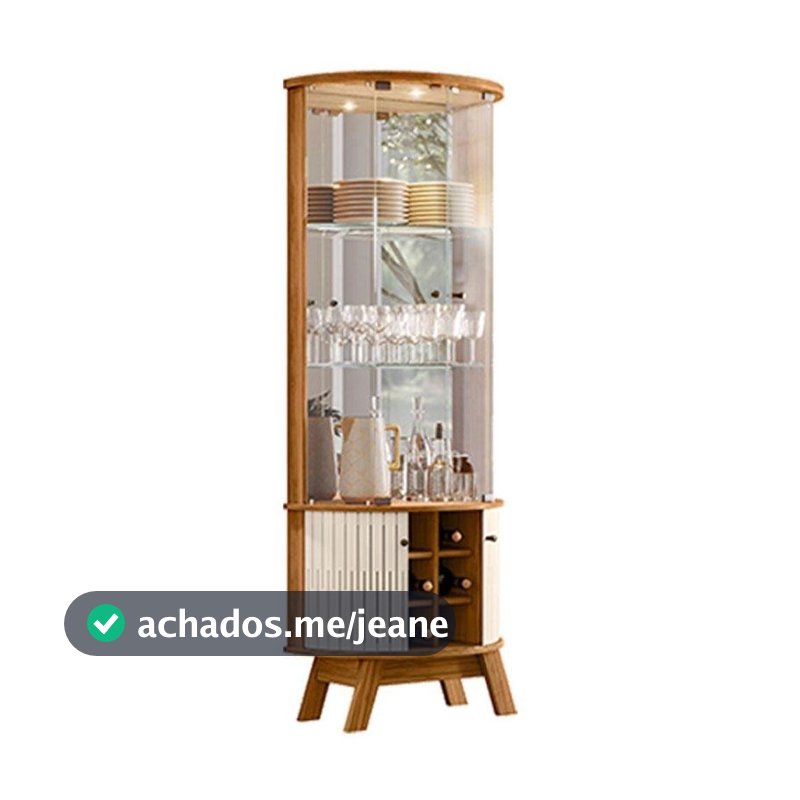 Cristaleira Marina Naturale Off White - Madetec