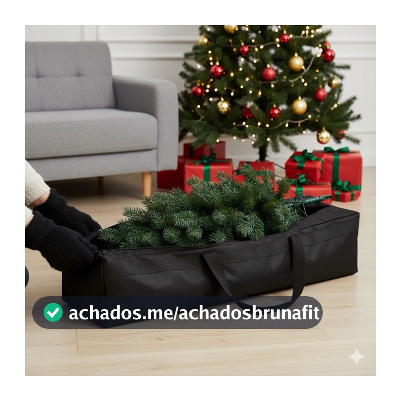 Bolsa Natalina Para Guardar Árvore de Natal 120cm Capa para Tenda Pedestal