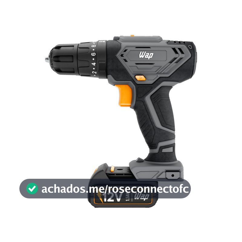WAP Parafusadeira E Furadeira De Impacto WAP WF 12K4.2 12V 10mm 3/8” 18 Níveis de Torque 22000 BPM Maleta Acessórios
