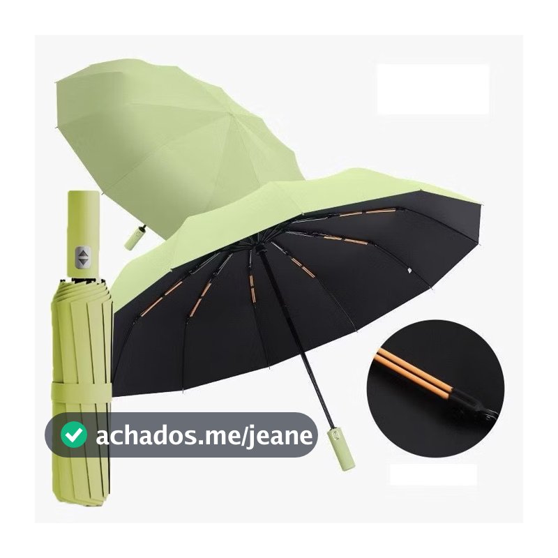 Guarda Chuva Automático Sombrinha Grande Proteção Solar Blackout Reforçado Dobrável 10 varetas Envio Imediato colorido