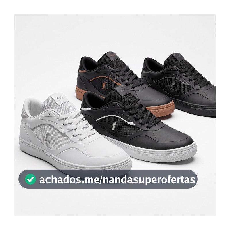 Tenis Polo Fit Urban Street Skate Casual Original Masculino Dia a Dia Esporte