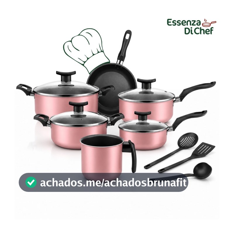 Conjunto de Panelas 9 Peças Alumínio Antiaderente Com Utensílios e Tampa De Vidro Jogo De Panelas Kit Panela