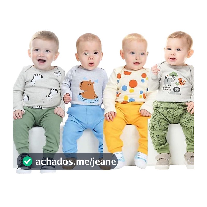Kit Body Bebê Menino Kit 3 Peças Conjunto 1 Body Manga Longa + 1 Body Manga Curta +1 Calça Mijão Masculino 100% Algodão