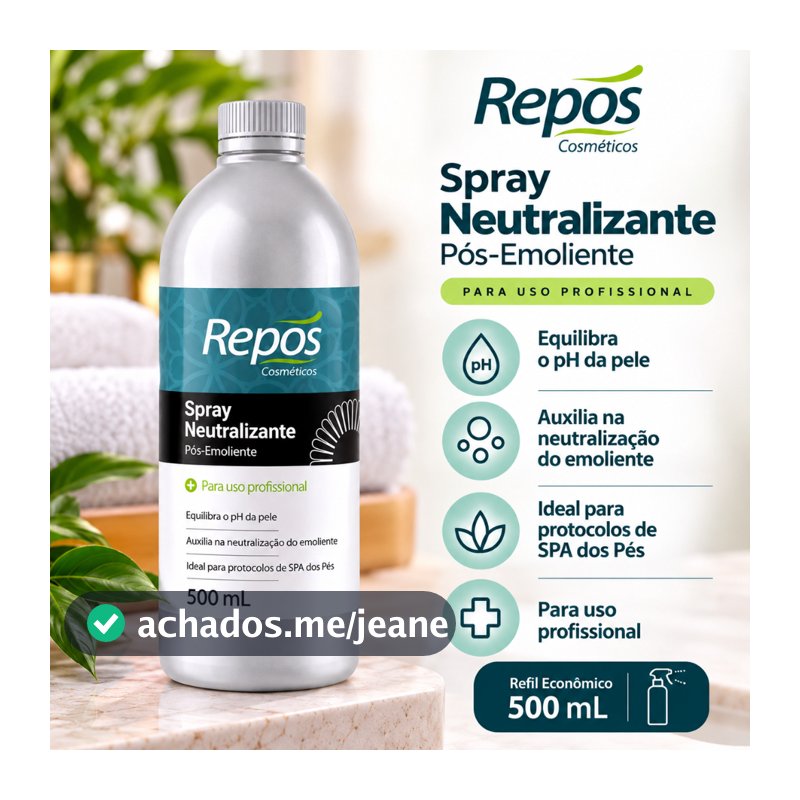 Neutralizante Pós-Emoliente Repós 500ml Refil Profissional SPA dos Pés Lançamento