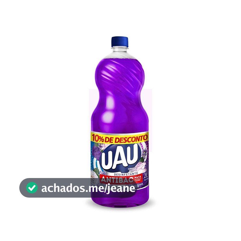 Desinfetante Antibac Lavanda E Rosas 2 Litros Uau