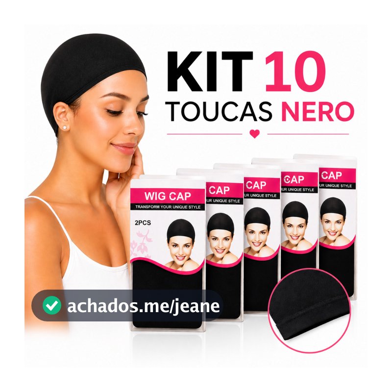 Kit 10/14/20 Touca Nero Antifrizz Dormir Cabelo Proteção Noturna Premium