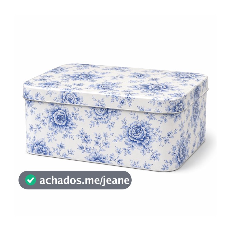 Caixa De Presente Grande Cartonada Rigida Floral Com Tampa Organizadora Premium 33x23x12cm