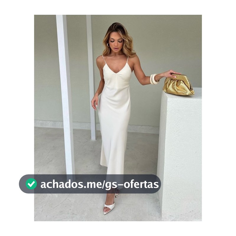 Vestido Longo Za Spring Acetinado Feminino Alça Fina Elegante Festa Casual - P M G