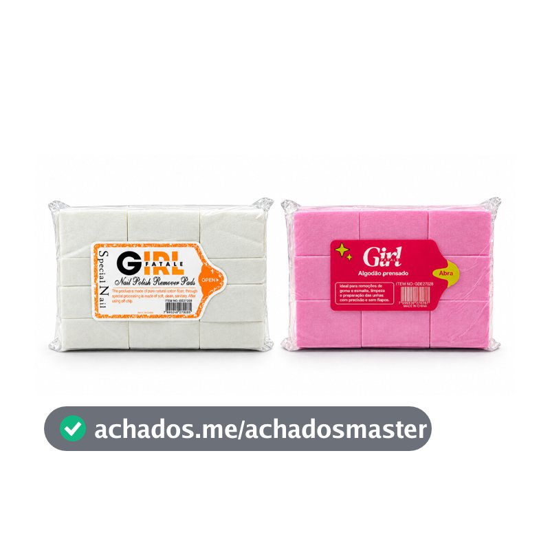 Algodão Prensado para remoção - Manicures NAILS DESIGNER
