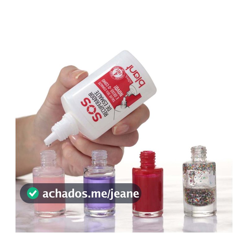 Recuperador De Esmaltes Sos Blant 4 Free 40ml Salva Esmaltes Diluente