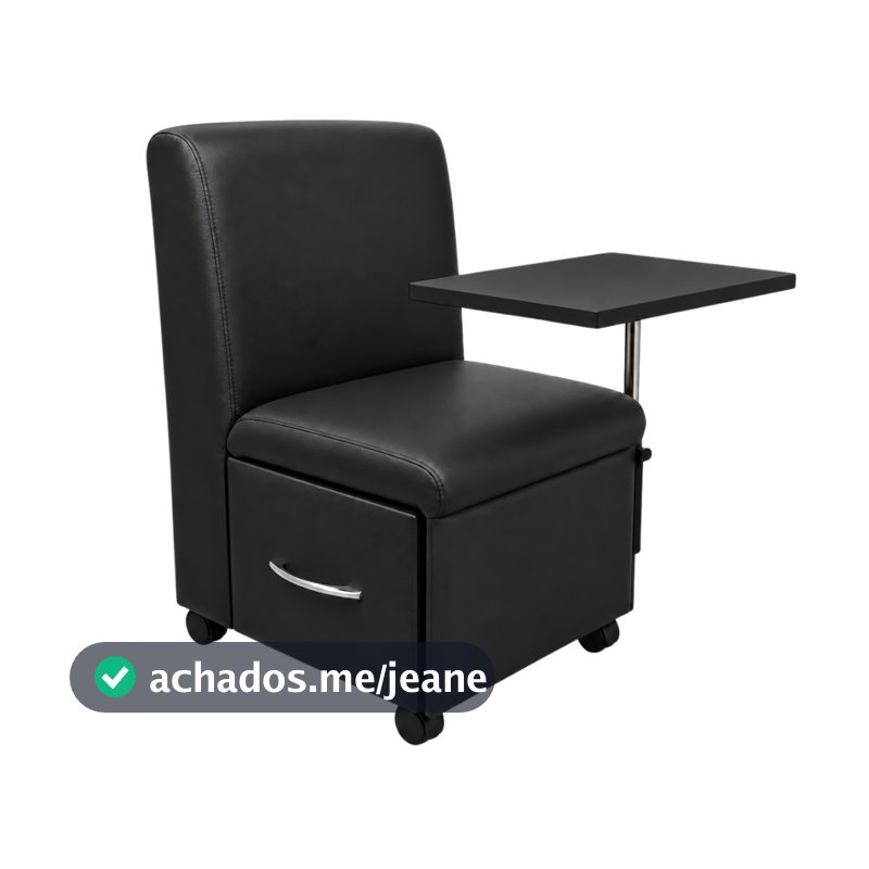Ciranda Cadeira Manicure com Mesa Regulável, Gaveta e Rodízios Poltrona