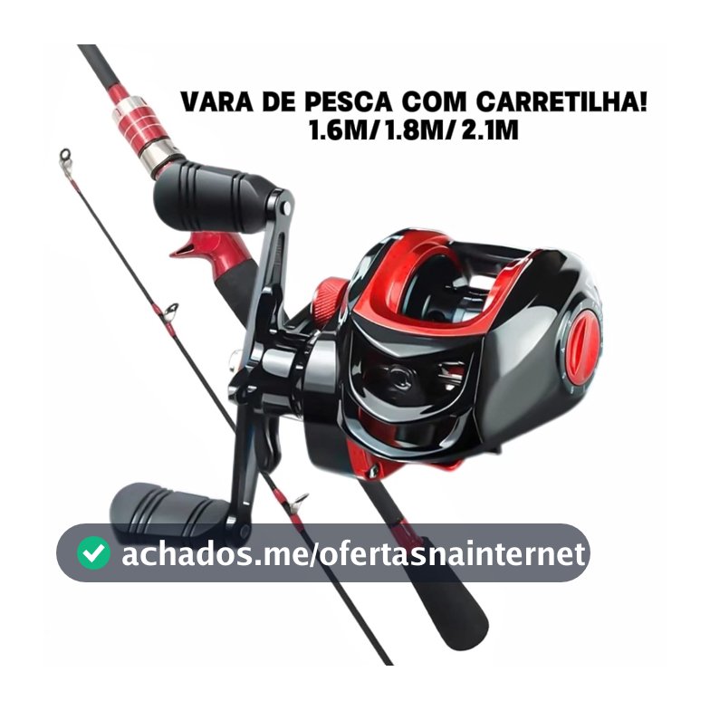 Vara de pesca telescópica Fibra com carretilha 1.6M/1.8M/2.1M Vara De Pesca Carretel Max 30KG!!