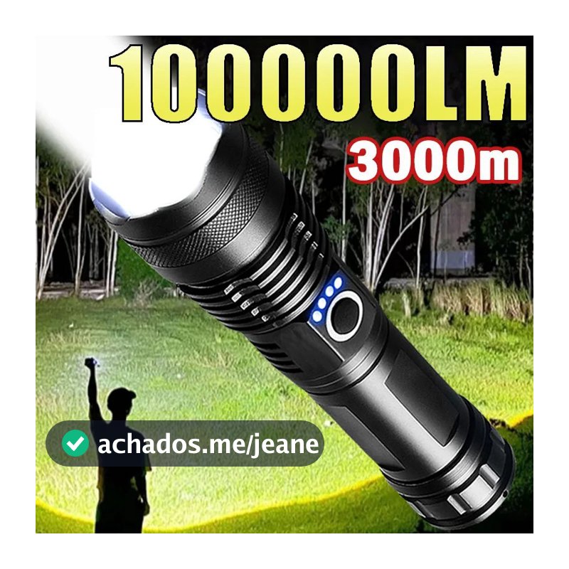 Lanterna Tática T9 /P90 Ultra Potente - Mais Forte do Mercado