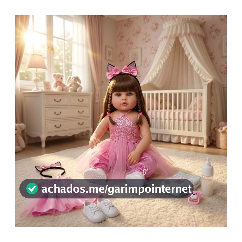 Bebê Reborn Boneca Realista Bailarina em Vinil Siliconado em Promoção
