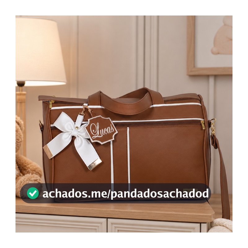 Bag Mão Maternidade Menina/Menino New York Cacau/Off - 01 Peça