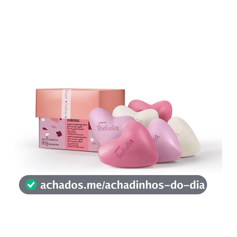 Presente Natura Tododia Sabonetes Sortidos Corações 6un 90g