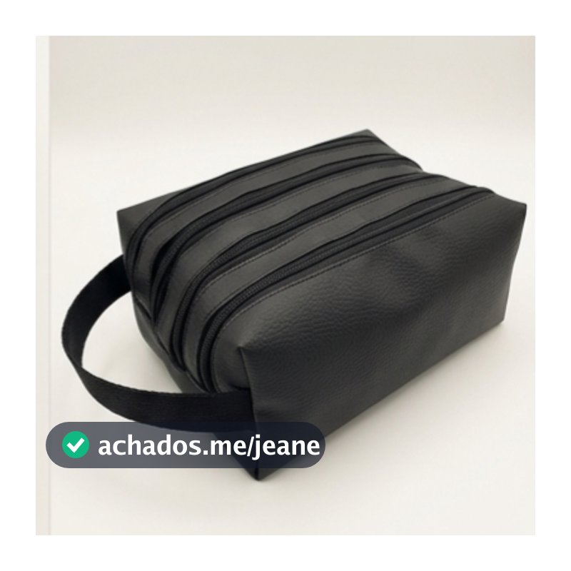 Estojo Organizador 4 Divisórias Grande - Necessaire Multiuso Escolar, Maquiagem e Cabos - Luxo Reforçado