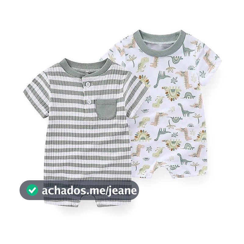 10 Cores 2 Peças Moda Desenho Animado Quatro Estações Manga Curta Bebê Menino Menina Macacão Macio Roupas Recém-Nascidas