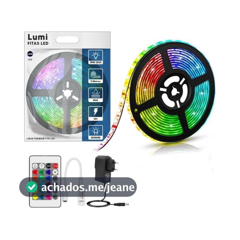 Fitas LED 3528 Rolo 5m 300 Leds Com Silicone Ip65 Prova Dágua Bivolt Rgb Branco Frio/branco quente Dupla Face