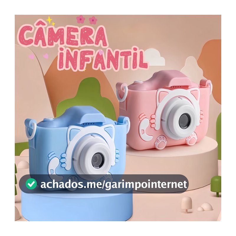 Câmera Digital Infantil Mickey / Câmera para Meninas - Brinquedo Criativo e Presente Ideal