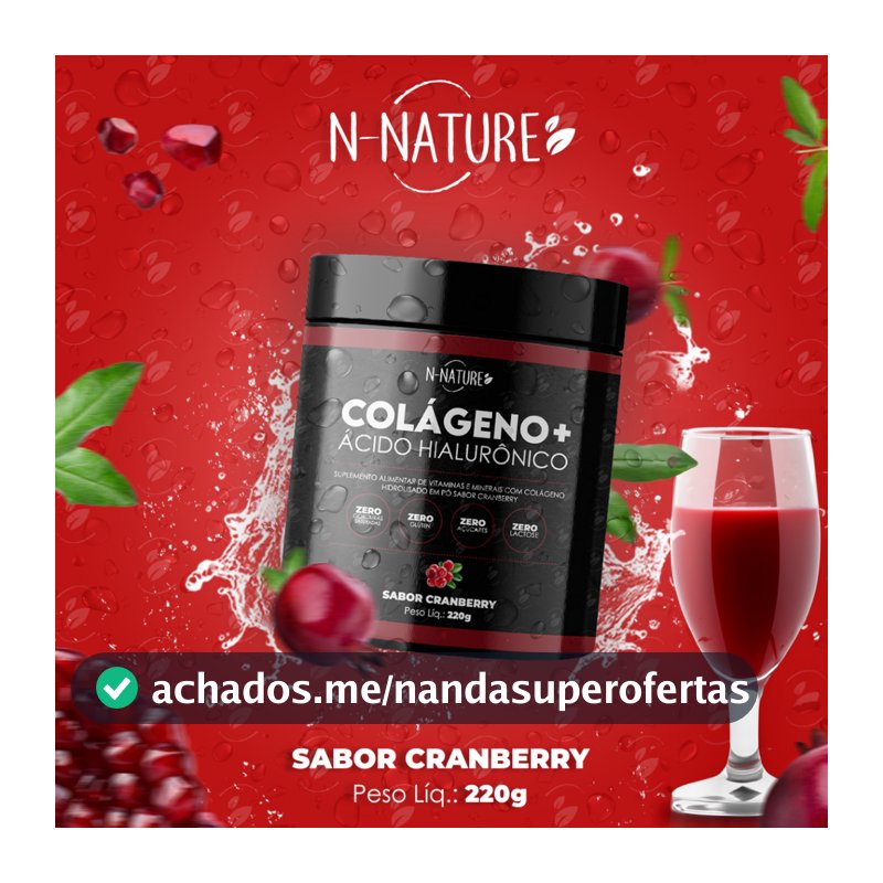 1 Pote Colageno + Ácido Hialuronico 216g Mega Oferta + Frete Gratis
