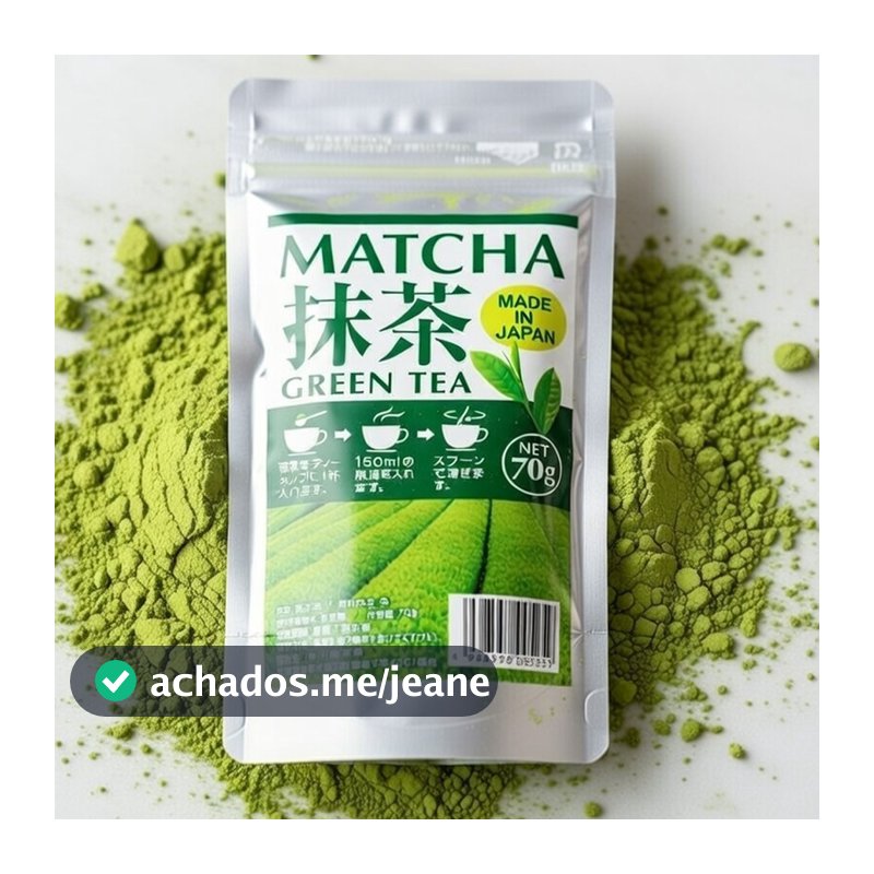 MATCHÁ EM PÓ CHÁ VERDE KAWAHARA 70g IMPORTADO DO JAPÃO PARA LATTE, SMOOTHIES, RECEITAS CULINÁRIAS OU TRADICIONAL