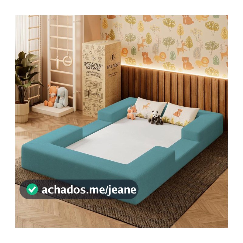 Cama Montessoriana Berço Infantil 100% Espuma Balaqui Decor