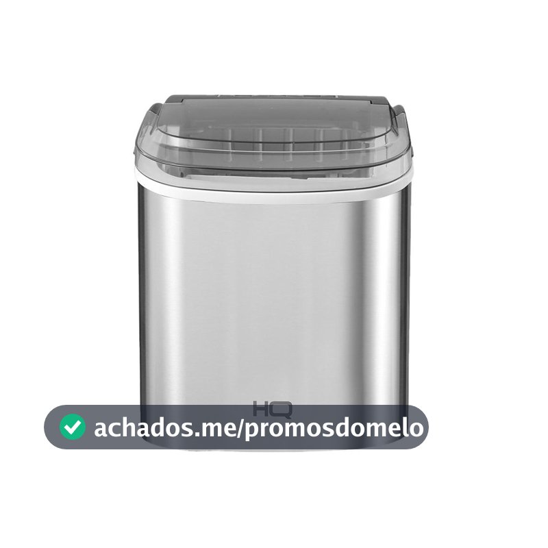 Máquina de Gelo HQ 12kg Turbo Ice Premium Inox HQ-MG12KGDP