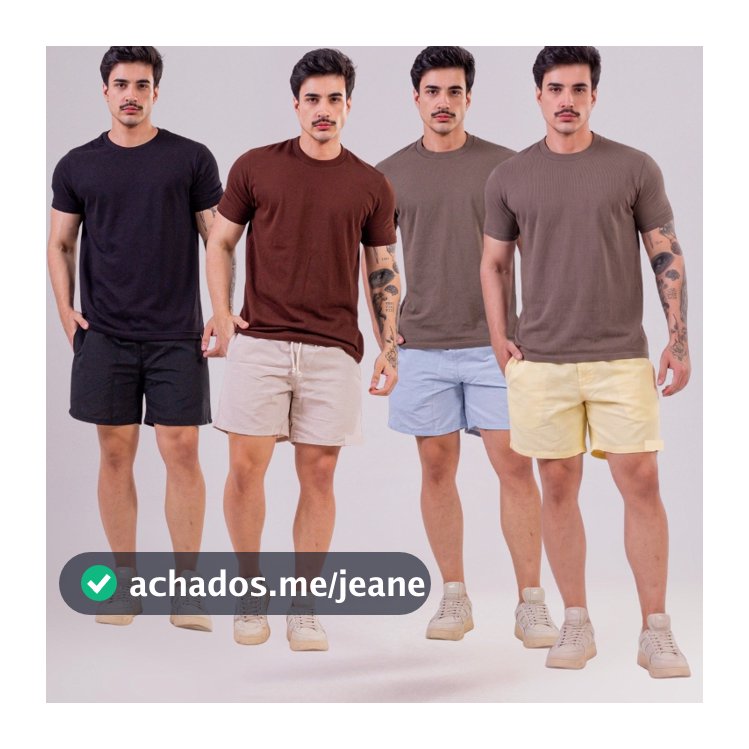 Kit de 3 Bermudas Linho Masculino Mauricinho De Alta Qualidade Bermuda de Linho Com Cordão Academia