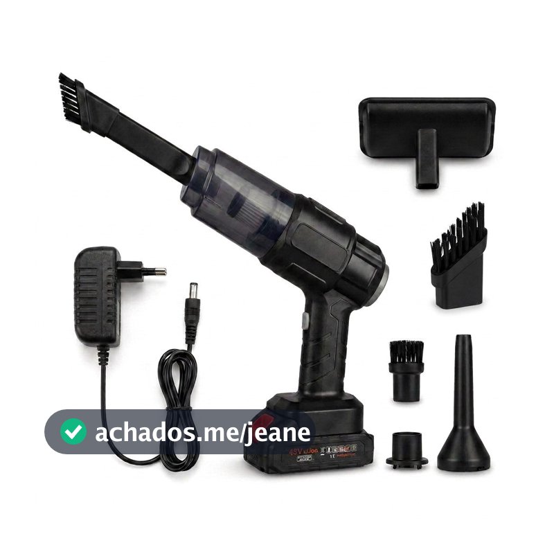 Aspirador De Pó Para Carro Sem Fio 48V - 3000mAh / 30W Recarregável De Alta Potência- XL