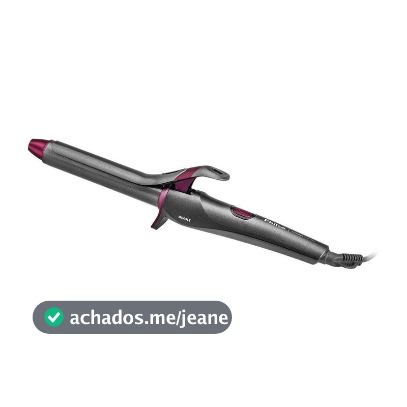 Modelador de Cachos Philco Intense Curves PEC15 Íons Tourmaline 25mm 220ºC Cinza Bivolt