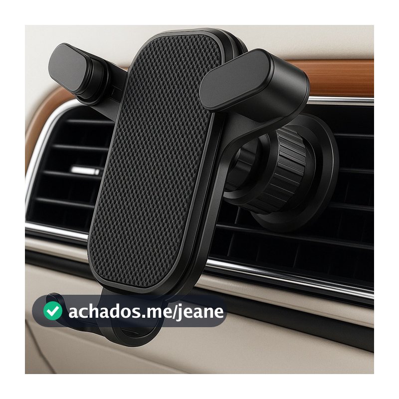 Suporte de Celular Carro 360º Giratório Universal Multifuncional Ventilacao Ar Condicionado Veicular