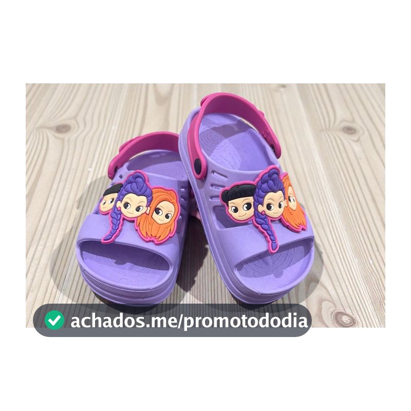 Sandália Infantil Papete Menina Nuvem K-Pop Personagens Colorida Antiderrapante Leve Confortável Escolar Dia a Dia