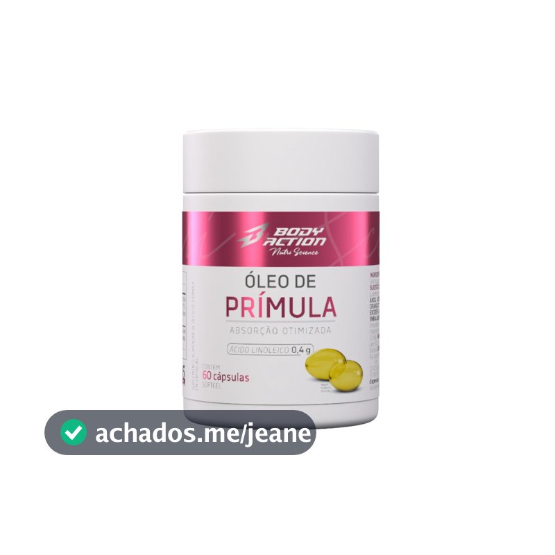 Óleo De Prímula Ácido Linoleico 400mg 60 Cápsulas Bodyaction