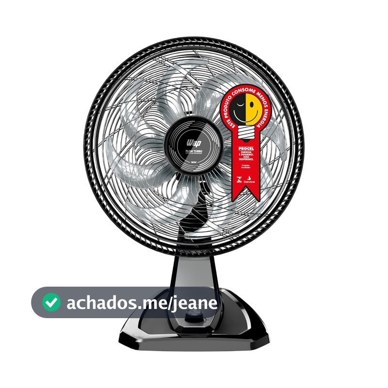 Ventilador WAP de Mesa e Parede 8 Pás 180W com 3 Velocidades Turbo Silencioso