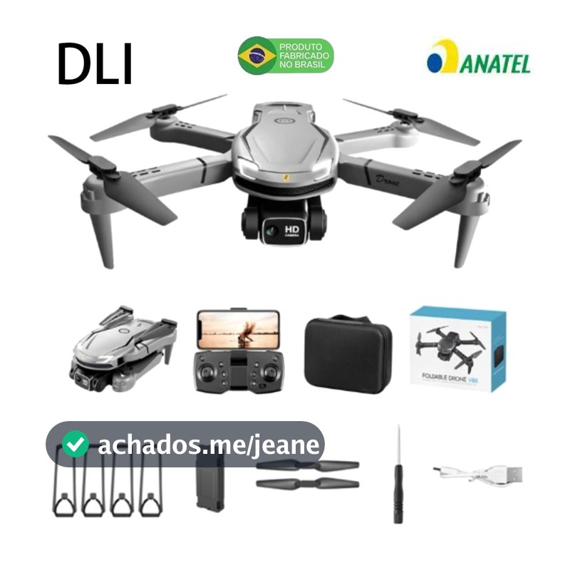 DLI V88 Drone Profissional Alta Definição Câmera Dupla Fotografia Fluxo Dobrável RC Quadcopter