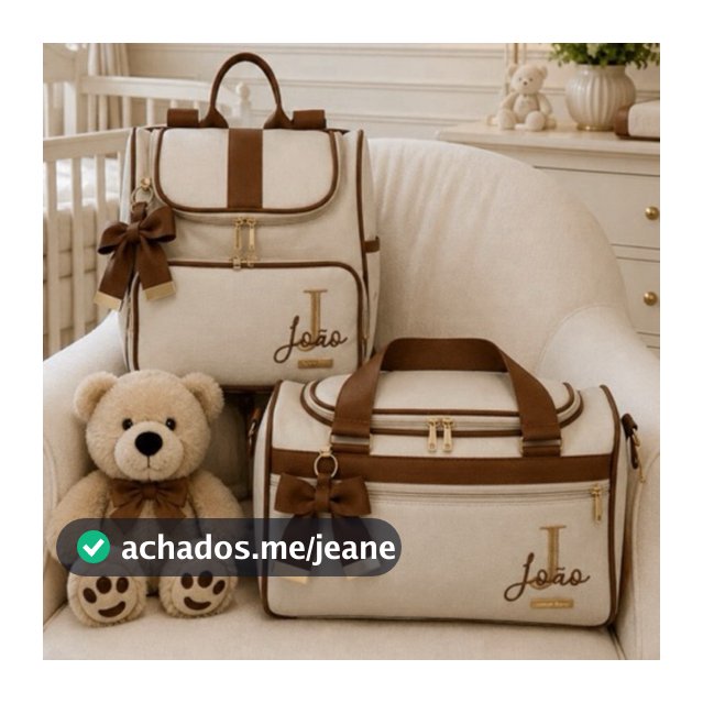 kit bolsa maternidade Mala Baú e Mochila  Personalizada