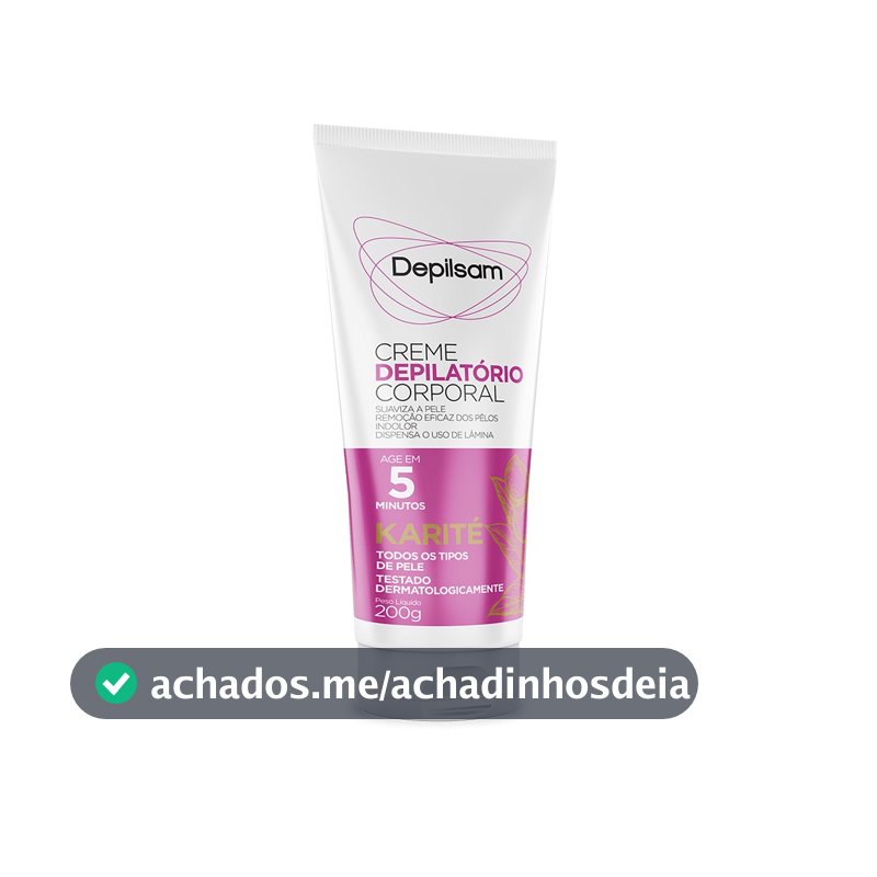Creme Depilatório Corporal Depilsam Karité 200G