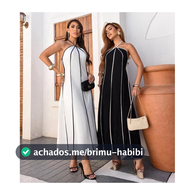 Vestido Premium Listrado Feminino Frente Única Longo Amarração Tendência 2025