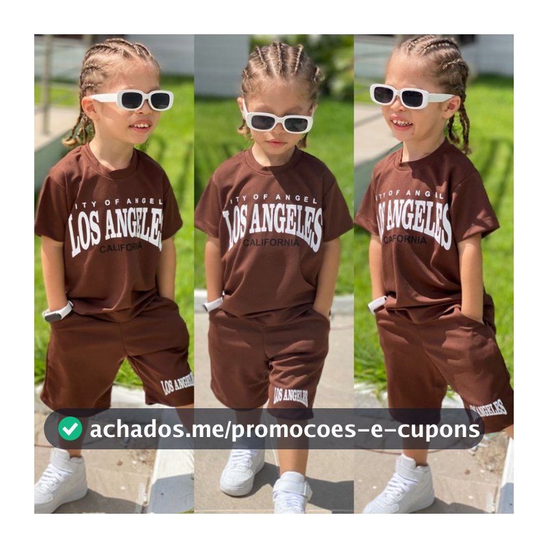 Conjunto Infantil Masculino Fim de Ano - Blusa + Bermuda Dry-Fit