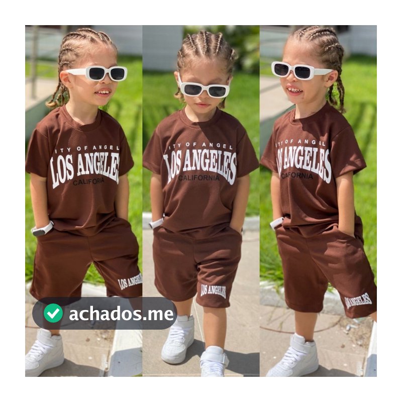 Conjunto Infantil Masculino Fim de Ano - Blusa + Bermuda Dry-Fit