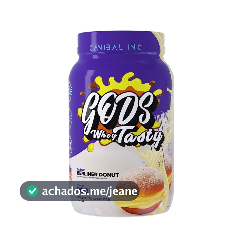 Gods Whey Tasty 3w 24g De Proteína Gourmet Canibal Inc 900g
