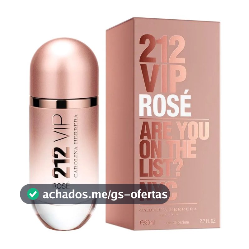 212 Vip Rosé Perfume Feminino Eau de Parfum