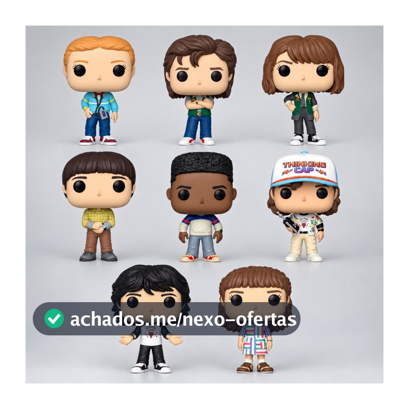 Action Figure Stranger Things Bonecos Colecionáveis  - Com Caixa Personalizada Dustin Max Eleven Mike Steve