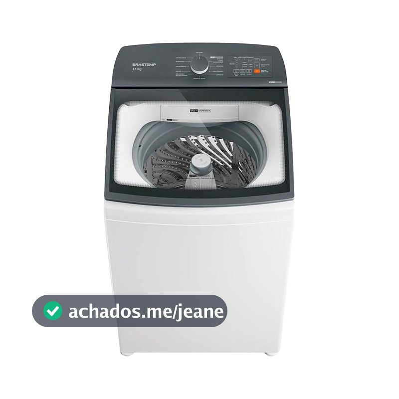 Máquina de Lavar Roupas 14 Kg Brastemp BWJ14 - Automática, Tira Manchas Advanced, Branca