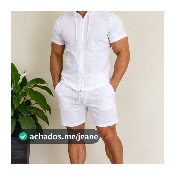 Conjunto Viscolinho Branco (Capuz)
