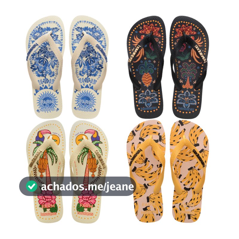 Kit 2 Pares Chinelo Havaianas Farm Tropical Vibes Promoção