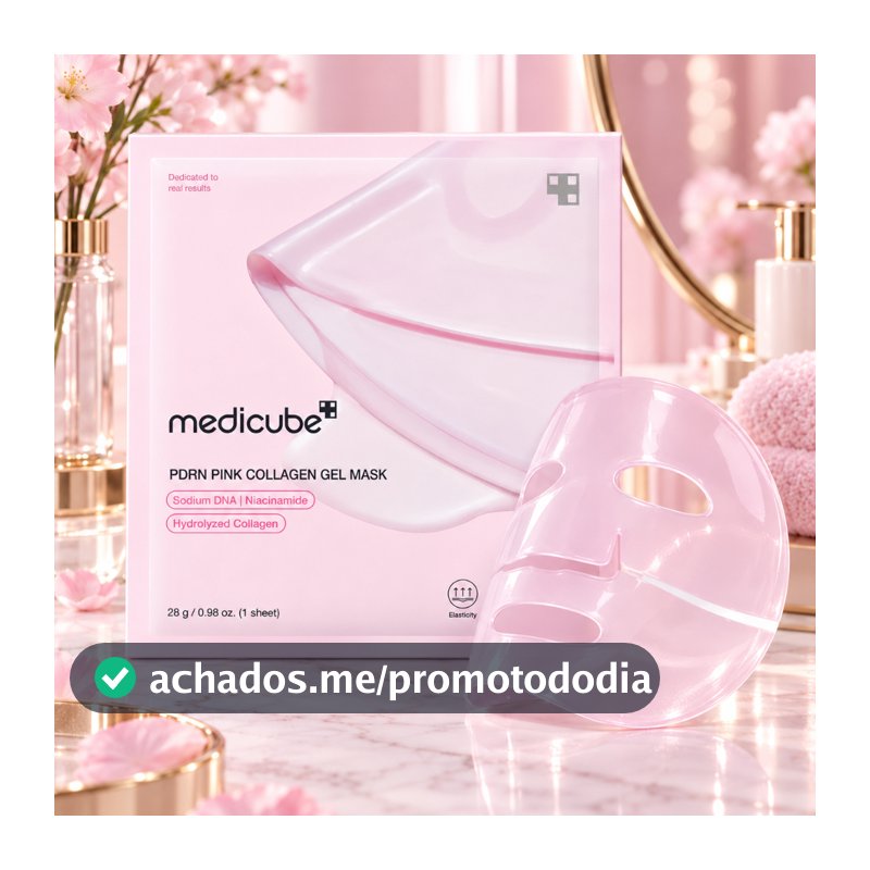 Kit 4 Máscaras Faciais Medicube PDRN Pink Collagen Gel Mask 28g Colágeno Coreano Hidratante Firmeza Glow Elasticidade