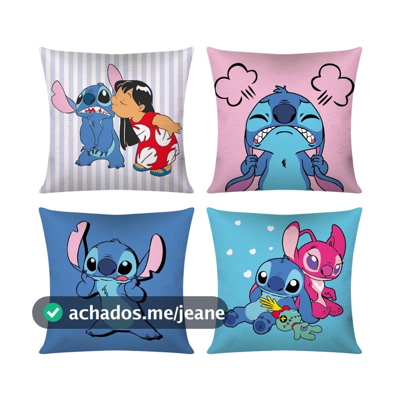 Kit c/ 4 Capas de Almofada Decorativas Modern Print Personagens 45x45 - Modelos Variados
