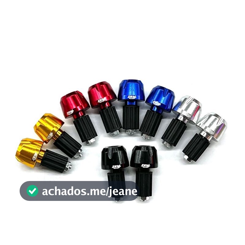 Par De Peso Pezinho De Guidão De Moto Pcx 150 Escovado Com Bucha p Guidão OCO